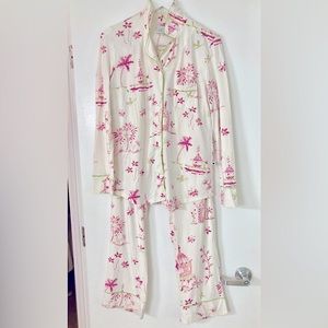 The Cat’s Pajamas Pagoda Long Sleeve Set Size Medium